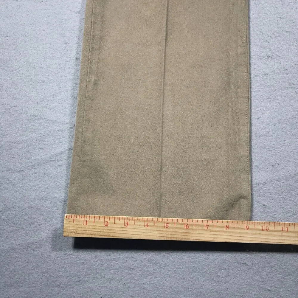 Ted Baker London Pants Men 33 Straight Tan Khaki Cotton Made In Italy Classic‎